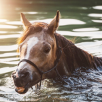 ¿Pueden los caballos nadar?