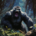 Czy goryle walczą z innymi zwierzętami