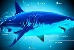 Anatomia do grande tubarão branco