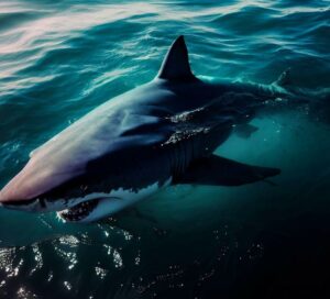 Gran tiburón blanco en California