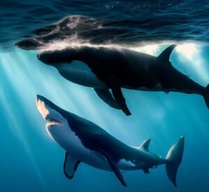 Great White Shark vs Humpback Whale