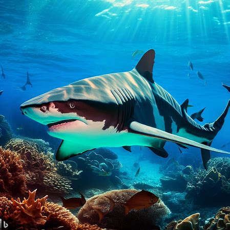¿Viven los tiburones tigre en los arrecifes de coral?
