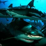 Os tubarões-tigre vivem em grupos