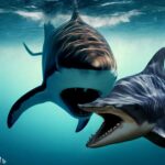 Tiger Shark vs Dolphin
