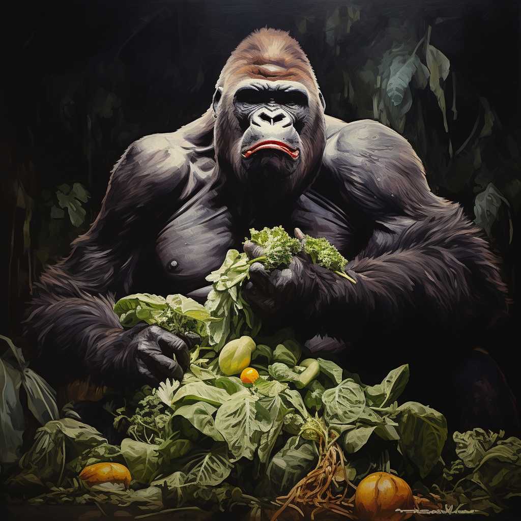 Gorilele mănâncă maimuțe