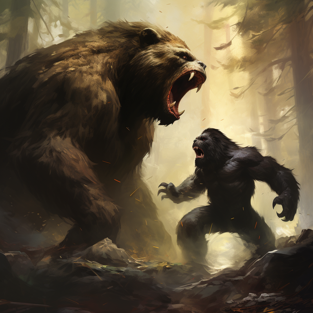 Grizzly Bear vs Gorilla