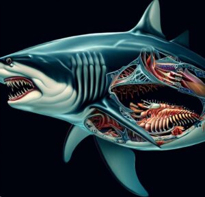 Anatomía del tiburón tigre