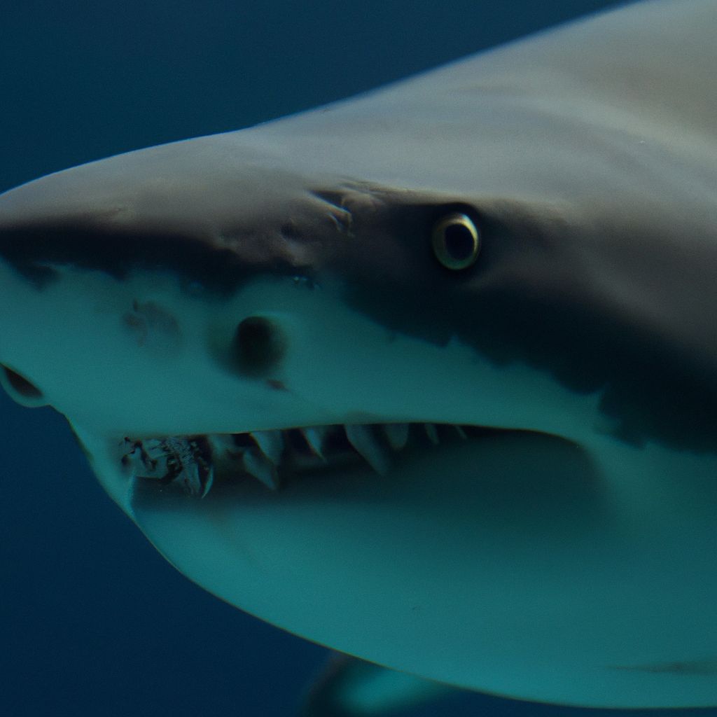 Olhos de tubarão branco