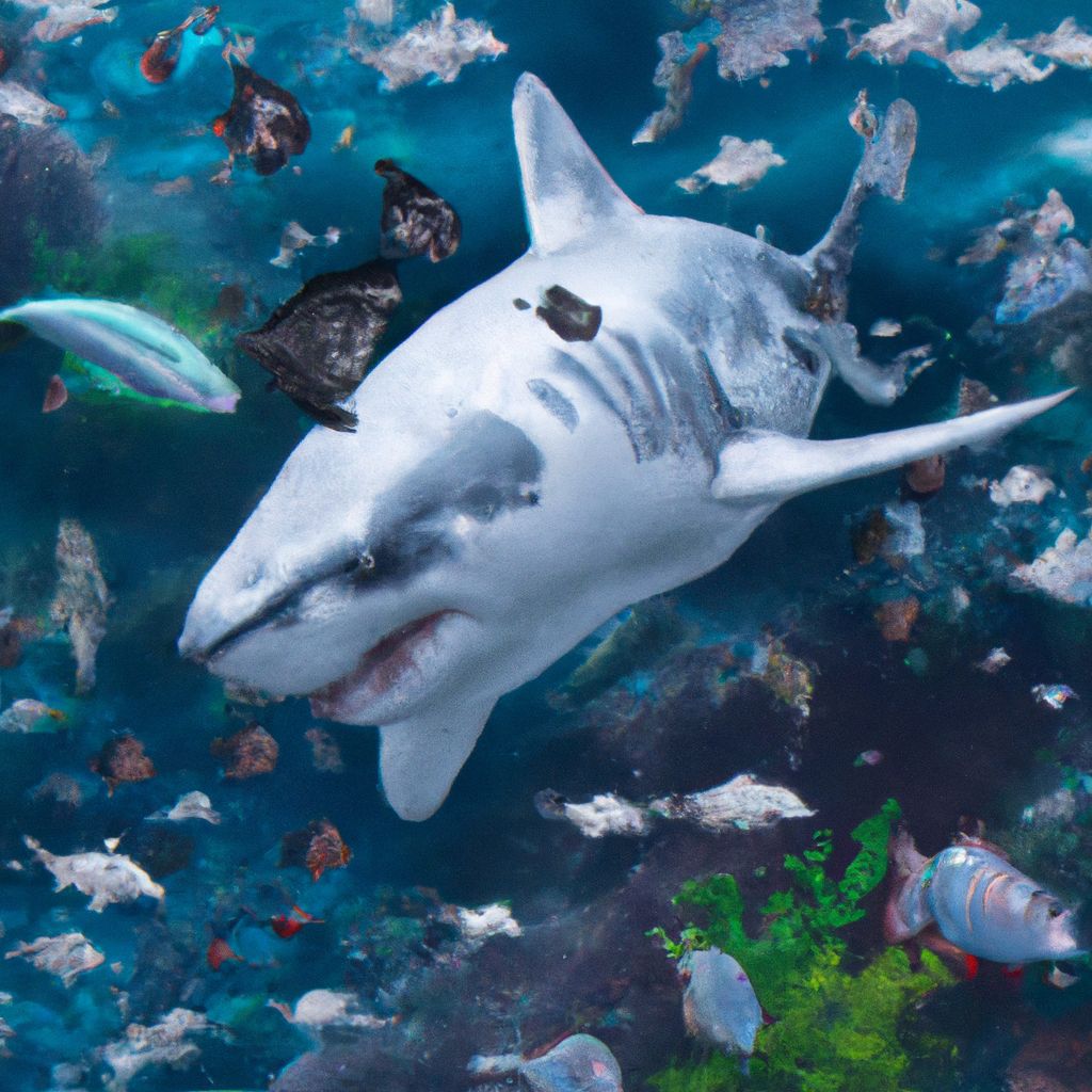 Cadena alimentaria del gran tiburón blanco