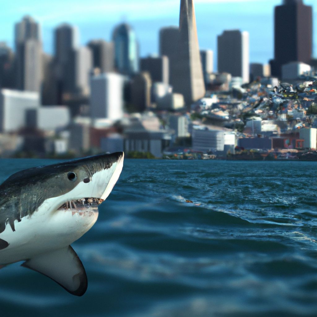 Großer Weißer Hai in San Francisco