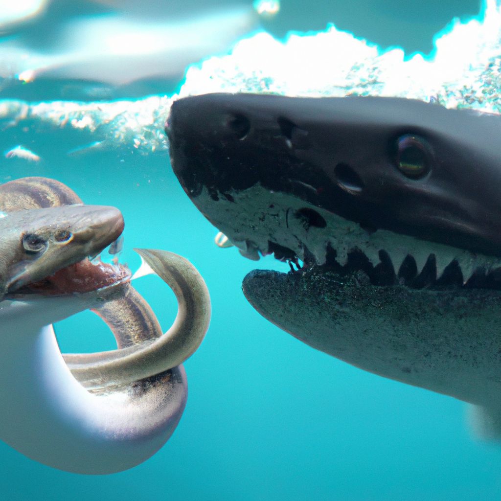 Gran Tiburón Blanco vs Anaconda