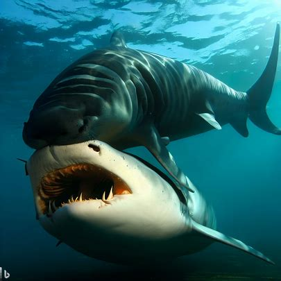 Os tubarões-tigre comem peixes-boi