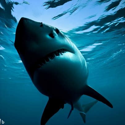Great White Shark Upside Down