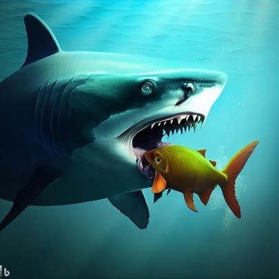 Great White Shark vs Piranha