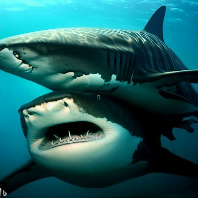 Тигрова акула срещу гигантска акула