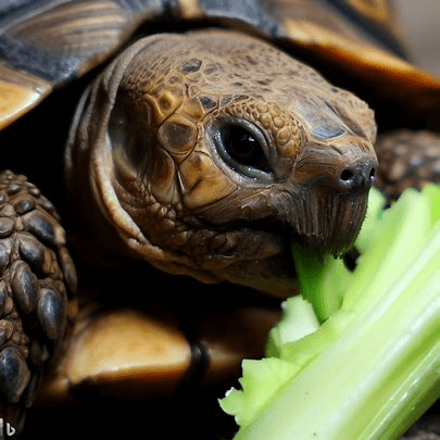 As tartarugas russas podem comer aipo