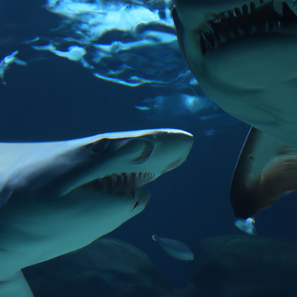 Requin tigre contre requin marteau